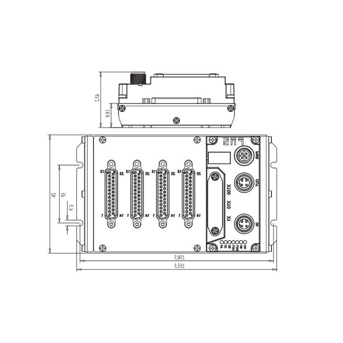 EtherCAT protocol、64DI/DO adaptive configuration、PNP、D-Sub interface、 IP20 remote module、009E93